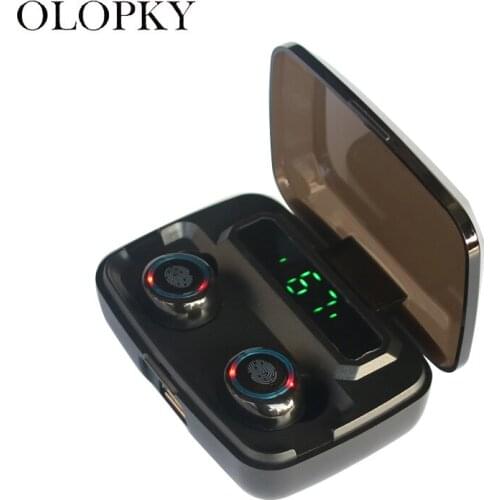 TWS Bluetooth Earphones 5.0 Touch Control Wireless Earbuds Earphone With 3300mAh Charging box Deep Bass Headset For Mobile Phone