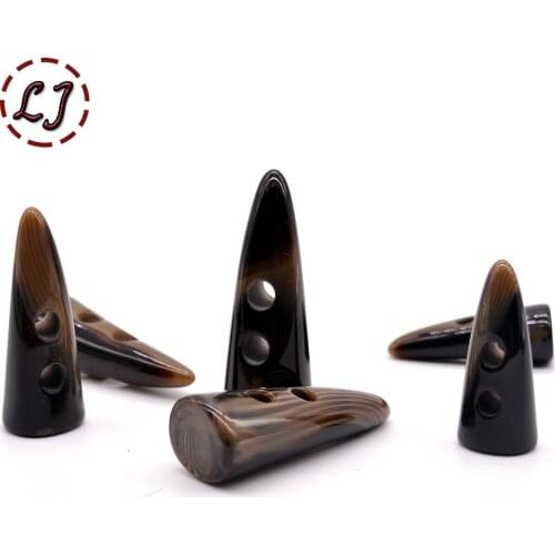 New arrived hot sale 10pcs/lot high quality coffee resin horn button for overcoat jacket bag cloth garment Accessory Sewing DIY