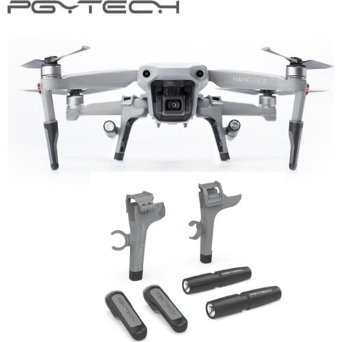 PGYTECH Landing Gear Leg for DJI Mavic Air 2 Heightened Leg Protector Extension LED Headlamp set For Mavic Air 2 Accessories
