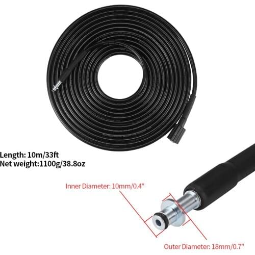 Durable 10M High Pressure Washer Cleaning for Karcher K2 K3 K4 K5 K6 K7 Hose Extension Hose Fits Water Pump Cleaning Hose