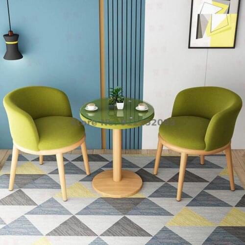 Simple European style dining chair hotel negotiation chair household iron art makeup stool sales office table and chair combinat