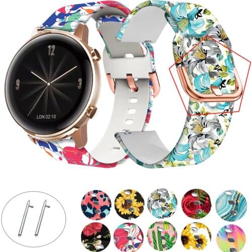 For GT2 Pro Strap Silicone Watchband for Huawei Watch GT 2 42 46mm/Amazfit GTS/Huawei 2 Sport bracelet Fashion Wristband Correa