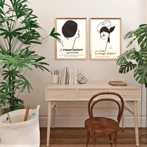 René Gruau-Red Kiss-Set Print Decoration Home Poster