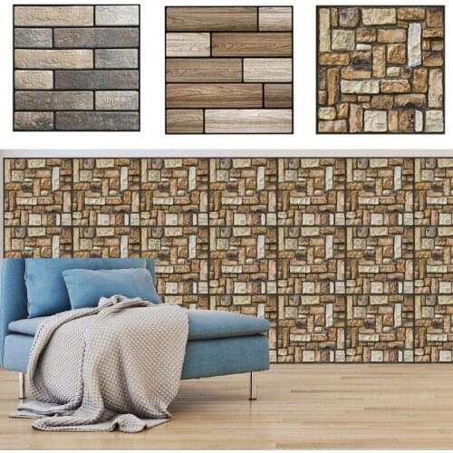 30*30cm 3D Self Adhesive Foam Brick Wall Stickers for Kids room DIY Bedroom for Home Decor Background Wallpaper