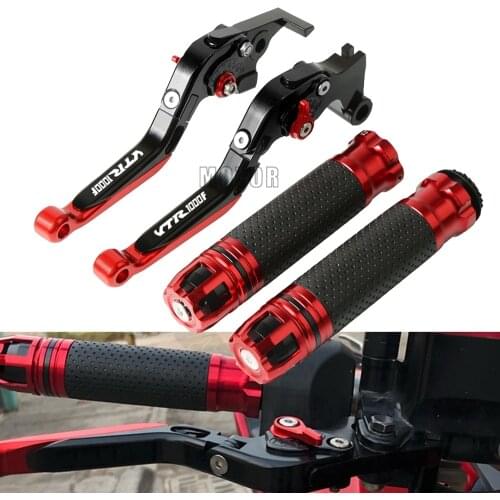 Motorcycle Folding Extendable Brake Clutch Lever Bike Cable Handle Grip For Honda VTR 1000 F /VTR1000F FIRESTORM 1998 1999-2005