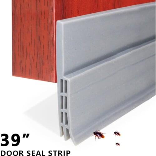Door Seal Strip Bottom Sealing Strip Under Door Draft Stopper Home Dorm Bedroom Sound Proof Noise Reduction Door Draft Stopper