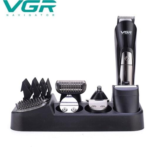 VGR 11 In 1 Hair Clipper Electric Hair Clipper Waterproof Electric Razor Wet Dry Beard Shaving Machine Groomer Body Shaver V-012