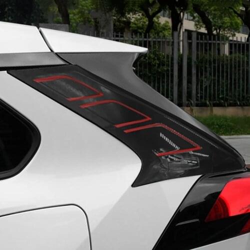 Exterior Rear Tail Window Spoiler C Pillar Molding Cover for Toyota RAV4 RAV 4 2020 2021 Accessories