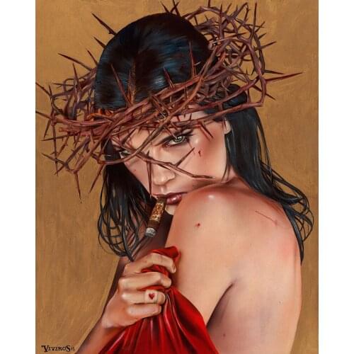 High quality Oil painting Canvas Reproductions UNHOLY MOUNTAIN TH by Brian M.Viveros Painting hand painted