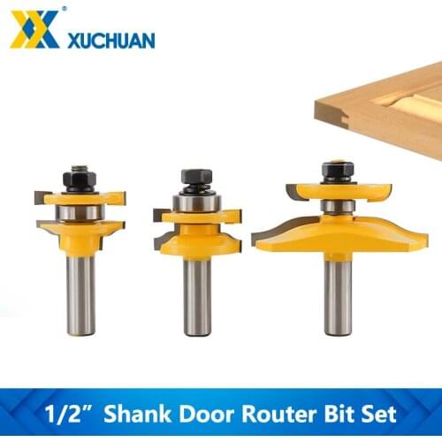 Wood Tenon Cutter Router Bits Tools Panel Cabinet Door Router Bit Set For Woodworking Joint Router Bit Wood Milling Cutter Tool