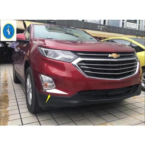 Yimaautotrims Auto Accessory Front Fog Lights Lamp Eyelid Cover Kit Trim 2 Pcs Fit For Chevrolet Equinox 2017 2018 2019 2020