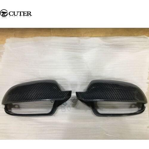 RS5 Replacement real carbon fiber rearview mirror cover for Audi for Audi RS5 2011-2015 Free shipping
