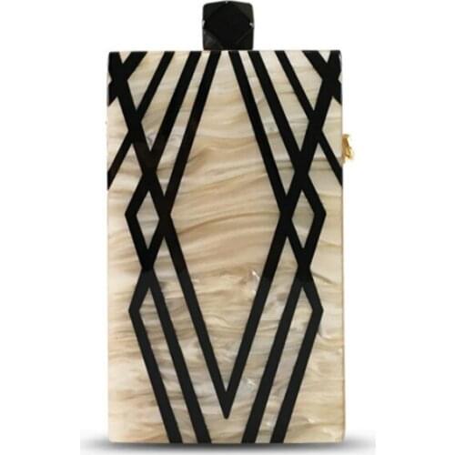 Women bag Minaudiere Acrylic chain evening clutch bags bags for women 2018 Euro-American style luxury handbag purse