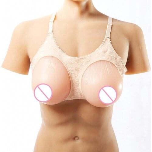 Womens Bra Silicone Breast Enhancer In The Form of Mastectomy Brassiere Breast Prosthesis Crossdresser