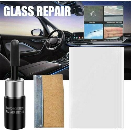 Automotive Glass Repair Fluids Car Windshield Crack Chip Repair Tool DIY Fix Kit