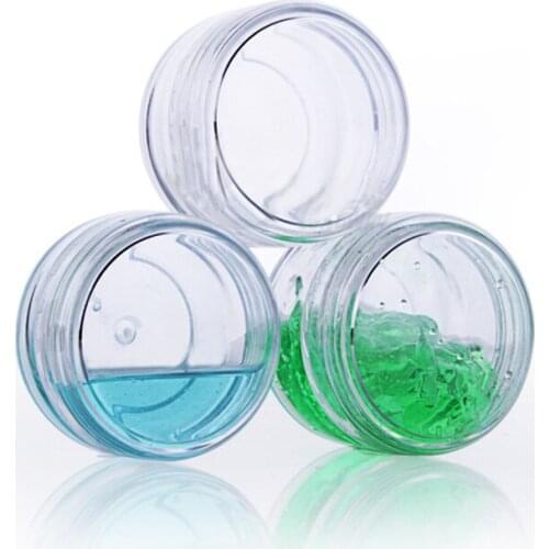 100 sets 30g/1oz PS Clear Cosmetic Empty Jar,1 oz Clear Sample Container 30ml with Clear Lids