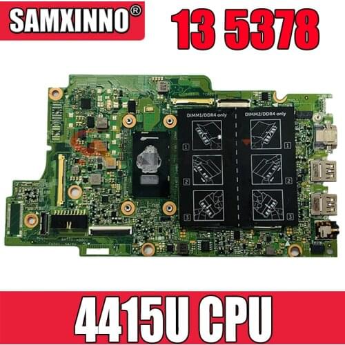 100% WORKING For Dell Inspiron 13 5378 5578 5368 motherboard CN-0N7K0H 0N7K0H Pentium 4415U DDR4 15296-1 mainboard tested ok