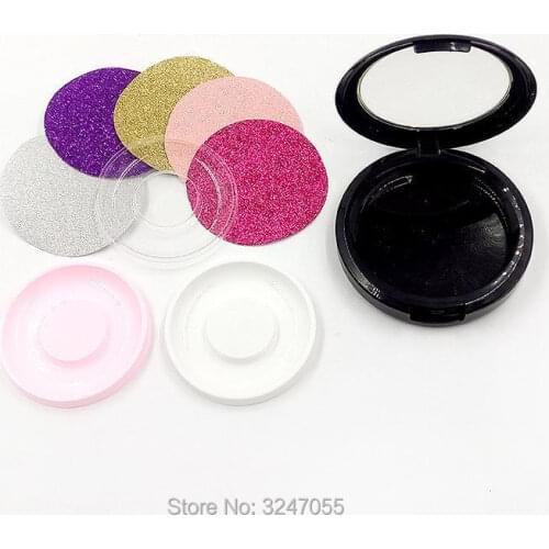 100pcs/lot 58mm Empty Elegant Fake Eyelashes Packing Case, Plastic Fashion False Eyelashes Refillable Box, DIY Eyelashes Package