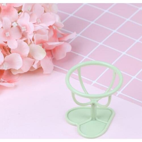 2pcs Makeup Sponge Holder Cosmetic Puff Stand Sponge Drying Holder With Heart Shape Base Metal Make Up Puff Organizer Maquiagem