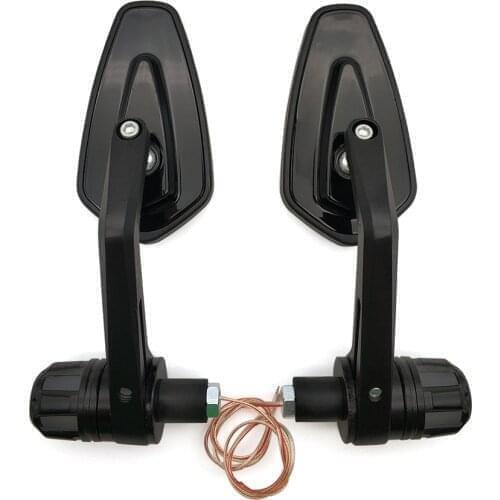 22mm Universal Motorcycle Mirror with signal light End Side Rearview Mirror for Kawasaki Ninja GPZ500 EX500 650R ER6F ER6N ZX11