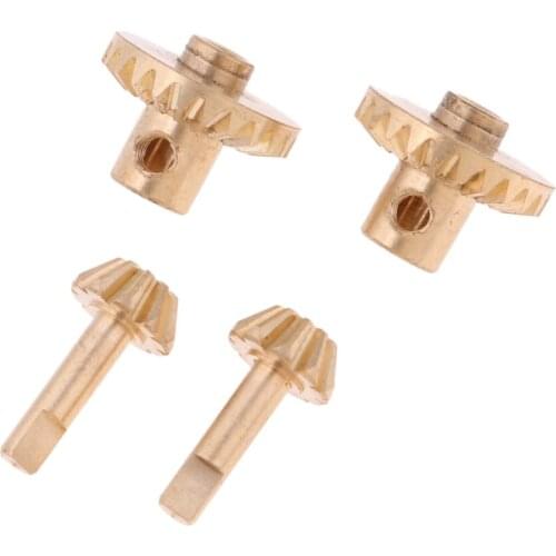 4pcs Brass Gears Pinion for WPL 1/12 RC Car Pick-up Truck GAZ Spare Parts