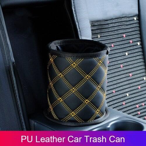 PU Leather Car Trunk Storage Box Football Pattern Folding Car Organizer Box Large Auto Storage Bag Interior Accessories