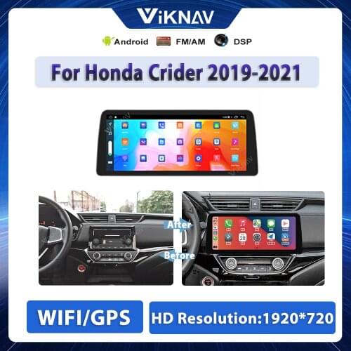 128GB Car Radio GPS Navigation For Honda Crider 2019-2021 Android 10 Auto Stereo Receiver Tape Recorder 360 Camera MP3 Play