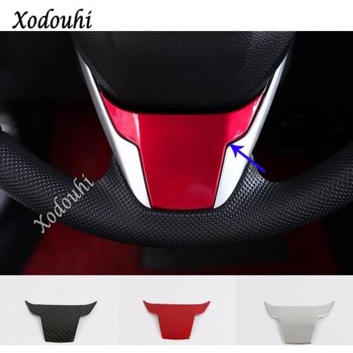 Car Styling Trim Frame Lamp Hood Cover Steering Wheel Bottom Interior Kit Parts 1pcs For Honda Civic 10th Sedan 2019 2020 2021
