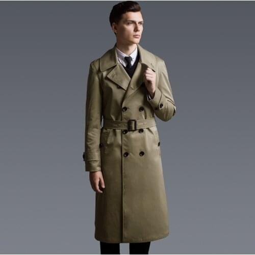 AYUNSUE Men's Trench Coats
