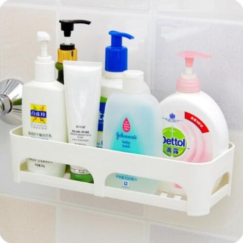 Seamless Bathroom Organizer Multifunctional Drainer Storage Rack Miscellaneously Wall Shelf
