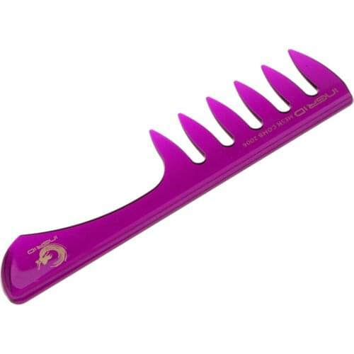 Large Wide Tooth Comb Anti-static Detangling Comb with Plastic Handle Paddle Hair Comb for Men and Women