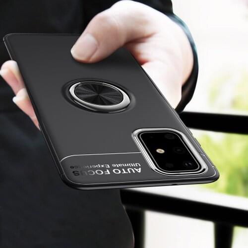 For Samsung Galaxy A51 A71 A50 A70 A01 A10S A11 A12 A20S A21S A30S A31 A40S Case Magnetic Ring Phone Cover M20 M30S M31S Cases