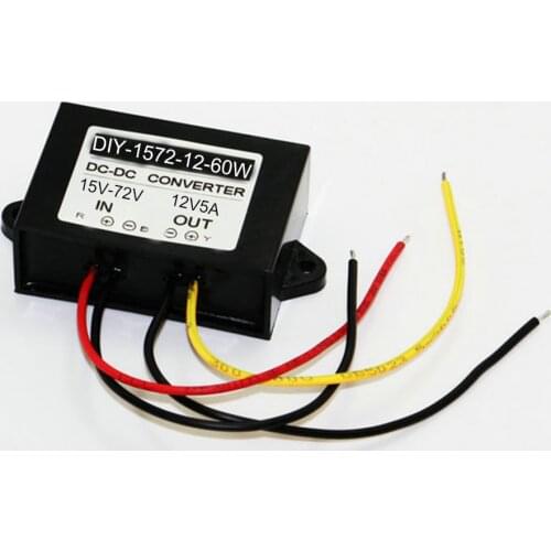 Dc 24v 36v 48v 60v (15v-72v) to 12V DC-DC Converter Step Down Buck Module Power Supply F Electric Storage Battery Car CE RoSH