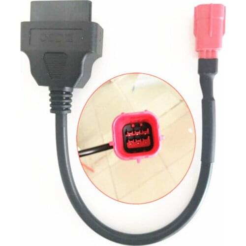 6 To 16 Pin Motorcycle Diagnostic Tools OBD Adapters Autocycle OBD2 Extension Cables For DL650 SV650 GSX-R