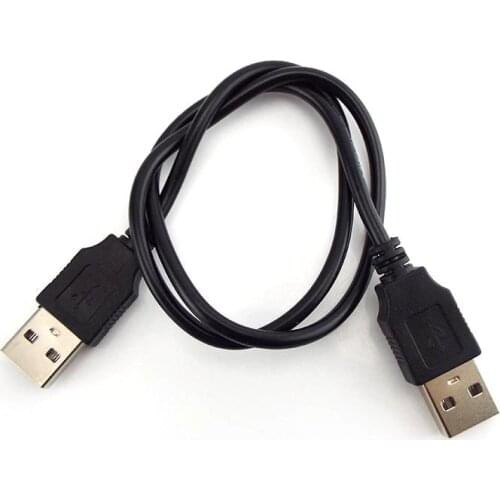 Double USB 2.0 type A Male to Male Computer Extension Cable High Speed Adapter Connector Extender Cord Transfer Data Sync Line