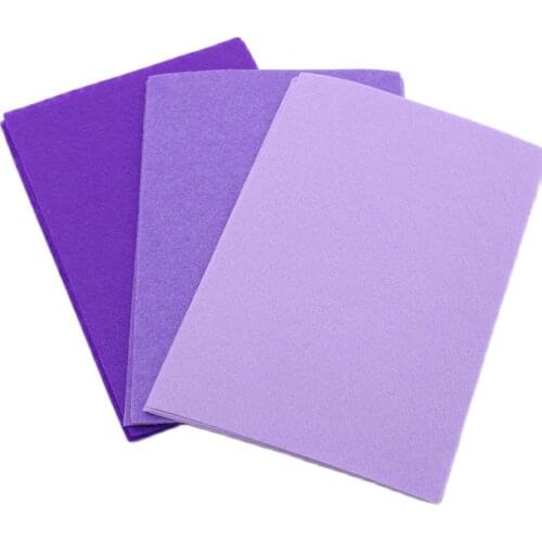 CMCYILING,Purple series 1mm Hard Felt,Felt Craft,Sheets,Polyester Fabrics,For Diy Decoration Sewing,Fieltro Feltro textiles