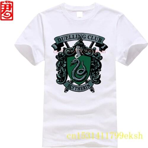 TEE Slytherin Duelling Club T-Shirt Mens 2020 Summer Style Brand Apparel Casual Mens T-shirt