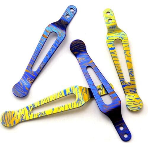 Titanium Alloy Knife Back Clip Folding Knives Pocket Clips For xm18/xm21/ZT 0055