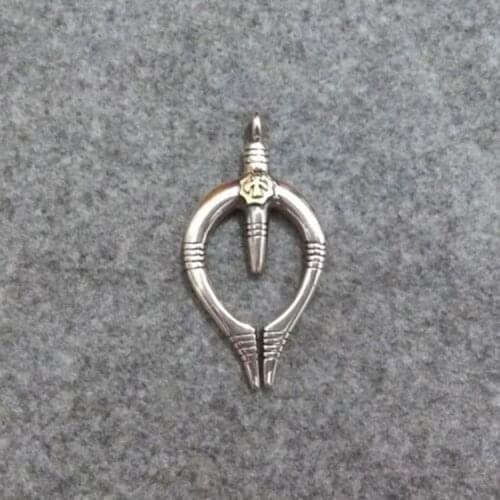 Takahashi Kagura Goros 925 Sterling Silver Point Of The Golden Eagle Pony Pendant Back Handmade Feathers Accessories