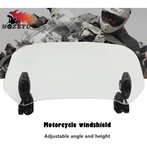 Motorcycle Adjustable Windshield Extension Wind Deflector For 790 Adventure 790 ADV R/S 2019 390 1050 1090 1190 Adventure
