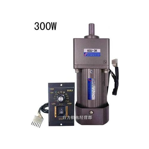 300W speed motor motor AC 220V with gear reducer 6GU3K-300K can be positive and negative