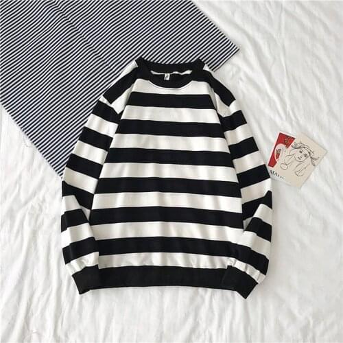 Men Striped Sweatshirts Fashion Spring Autumn Mens Hoodies Male Loose Couple Outfit Men Brand Hip Hop Hoodie Sweatshirts