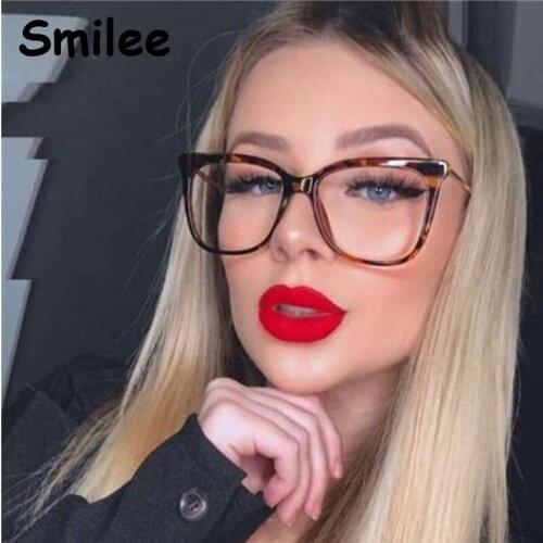 New Square Transparent Glasses Frames Men Women Anti blue Light Glasses Vintage Optical Myopia Eyeglasses Frames Ladies Eyewear