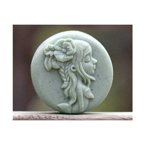 New Product!!1pcs Flower Girl (R1868) Silicone Handmade Soap Mold Crafts DIY Mould