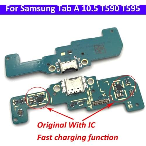 Original USB Charger USB Micro Charging Dock Connector Microphone Board Flex Cable For Samsung Galaxy Tab A SM-T590 T595 T597