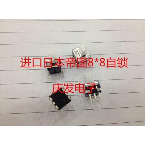 Original new 100% 8*8 self locking switch tower type double row 6pin band lock SF06D11B03