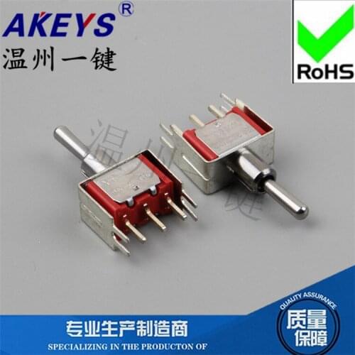 10pcs MTS-102-A2-N2SH Toggle switch 3 feet 2 gears In-line with bracket UAV model aircraft joystick accessories