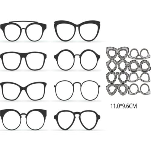 Various Glasses Cutting Dies New 2021 DIY crapbooking Paper Making Craft die Frame Die Embossing Cutting Dies