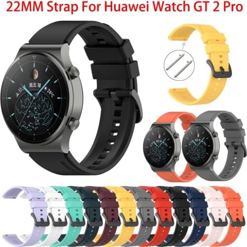 Belt Silicone Band Strap For Huawei Watch GT 2 pro original SmartBand WristBand for mazfit GTR 2 universal 22mm width Bracelet