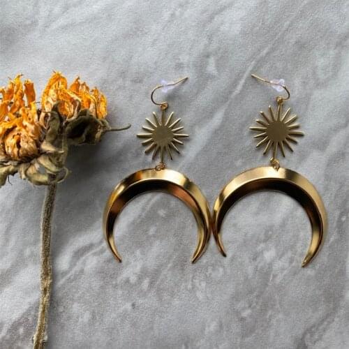 Sun Moon Moonbeam Earrings Witch Creativity Punk Gorgeous Statement Wedding Jewellery Classics Fashion Women Gift Trend